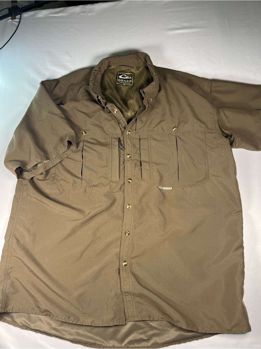 Drake Short-Sleeve Field Jacket in Taupe Brown